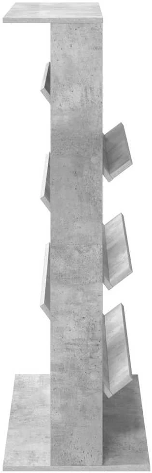 Žurnalų stovas Betono pilka 70 x 41 x 126 cm Apdirbta mediena