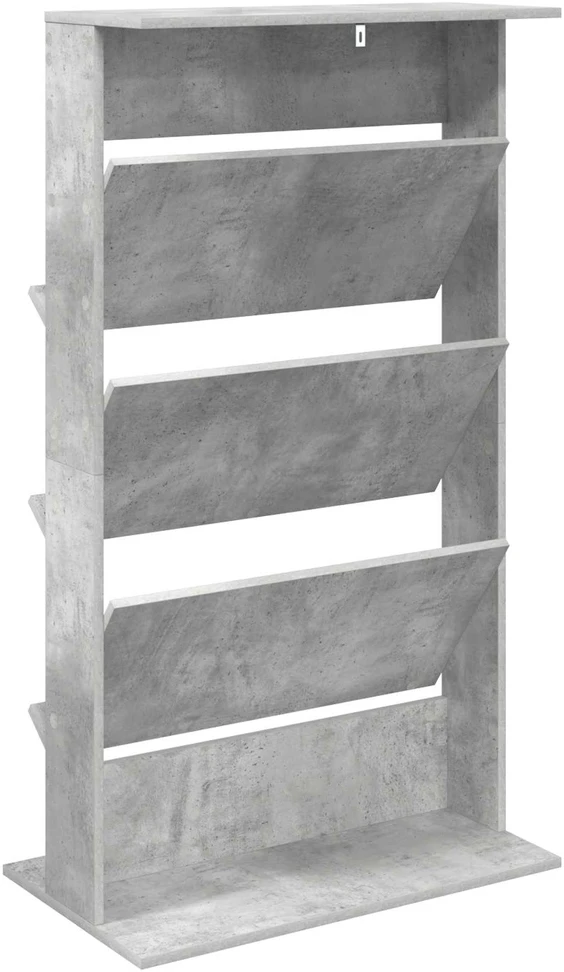 Žurnalų stovas Betono pilka 70 x 41 x 126 cm Apdirbta mediena