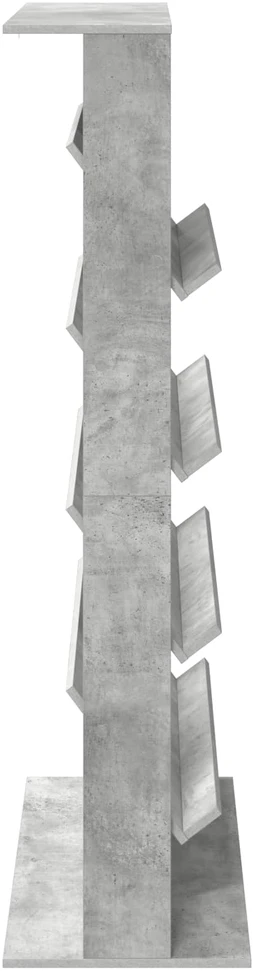 Žurnalų stovas Betono pilka 70 x 41 x 156 cm Apdirbta mediena