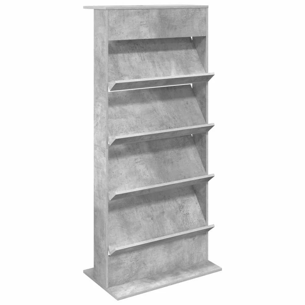 Žurnalų stovas Betono pilka 70 x 41 x 156 cm Apdirbta mediena