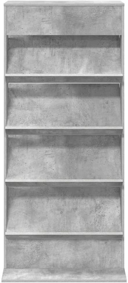 Žurnalų stovas Betono pilka 70 x 41 x 156 cm Apdirbta mediena