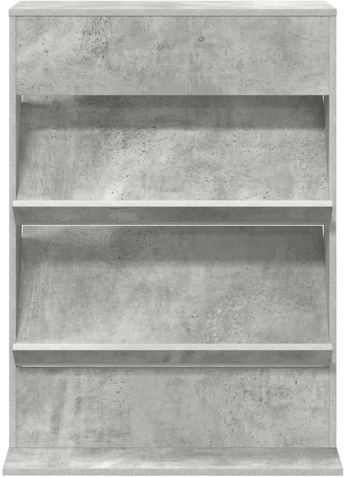 Žurnalų stovas Betono pilka 70 x 41 x 96 cm Apdirbta mediena