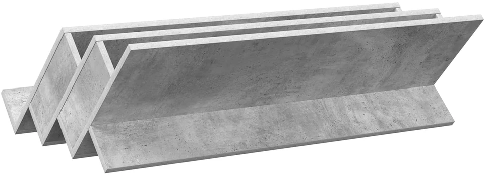 Žurnalų stovas Betono pilka 90 x 53 x 28,5 cm Apdirbta mediena