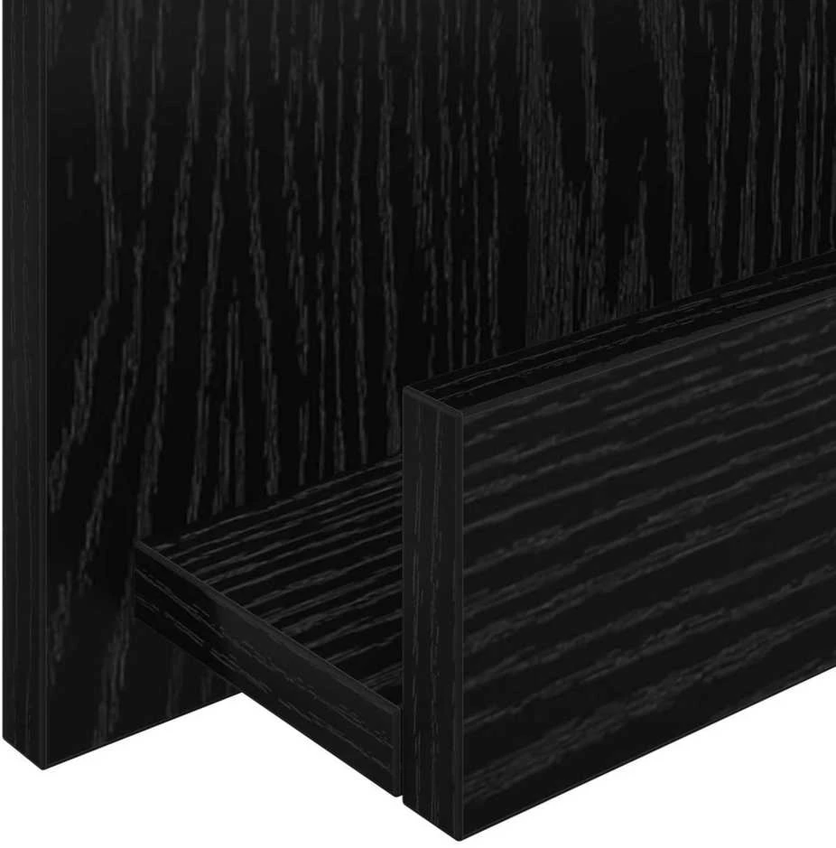 Žurnalų stovas Juodas ąžuolas 43 x 11 x 102 cm Apdirbta mediena