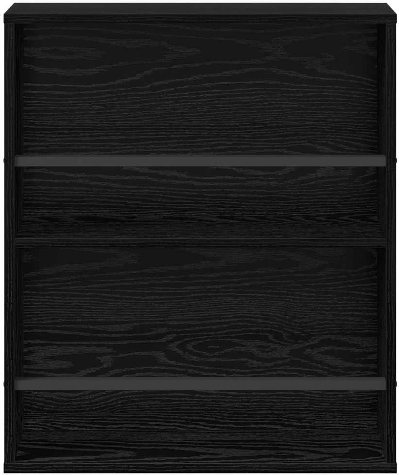 Žurnalų stovas Juodas ąžuolas 60 x 12 x 70 cm Apdirbta mediena