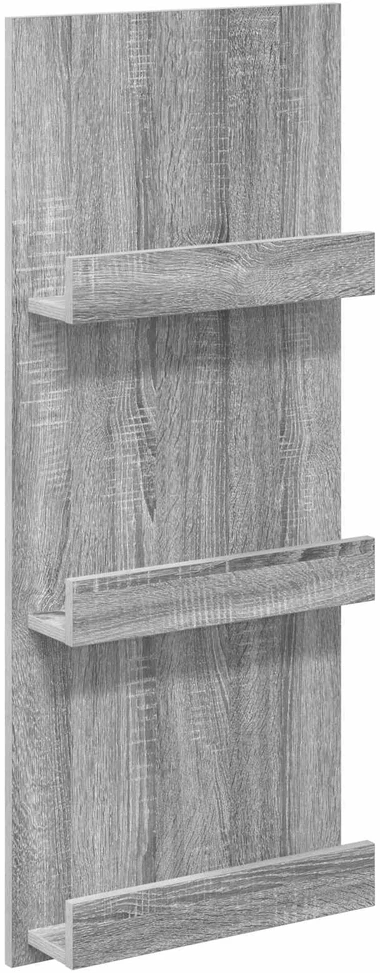Žurnalų stovas Pilkas Sonoma 43 x 11 x 102 cm Apdirbta mediena