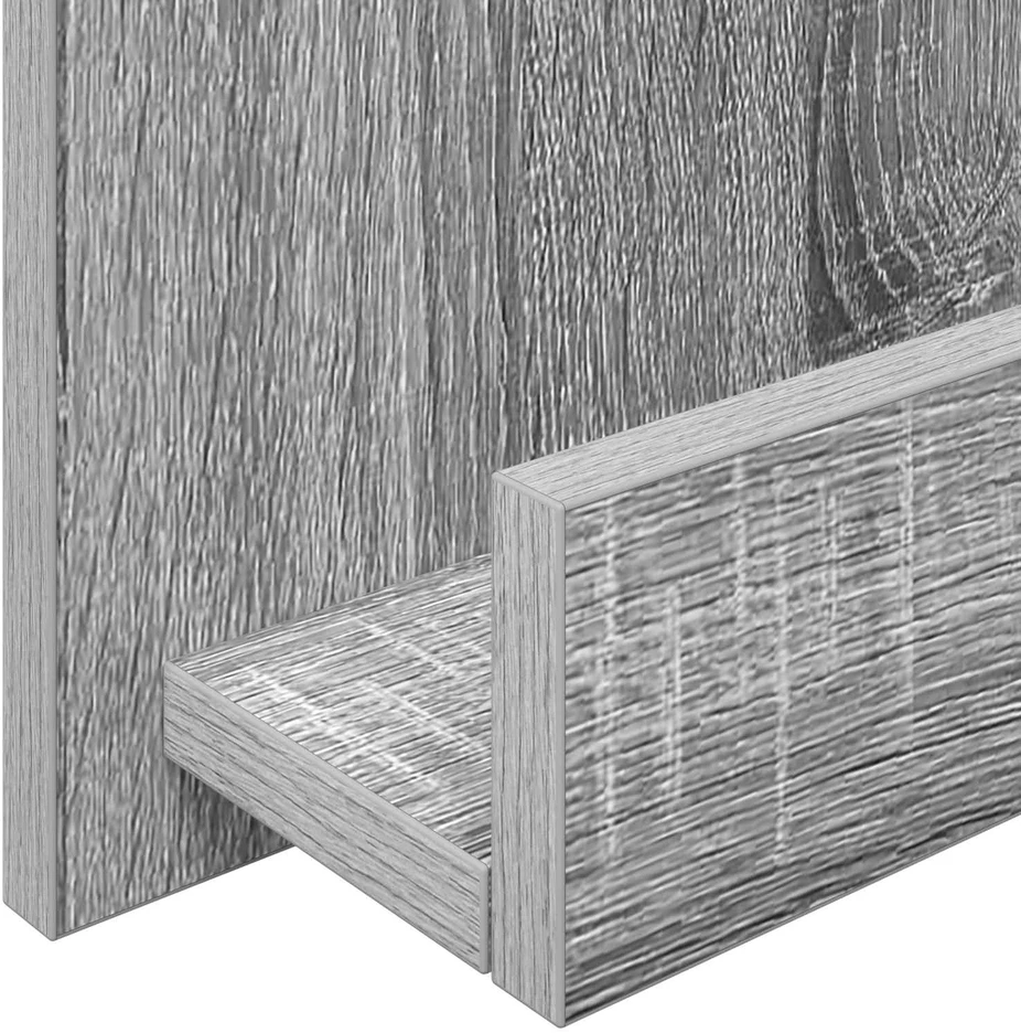 Žurnalų stovas Pilkas Sonoma 43 x 11 x 102 cm Apdirbta mediena