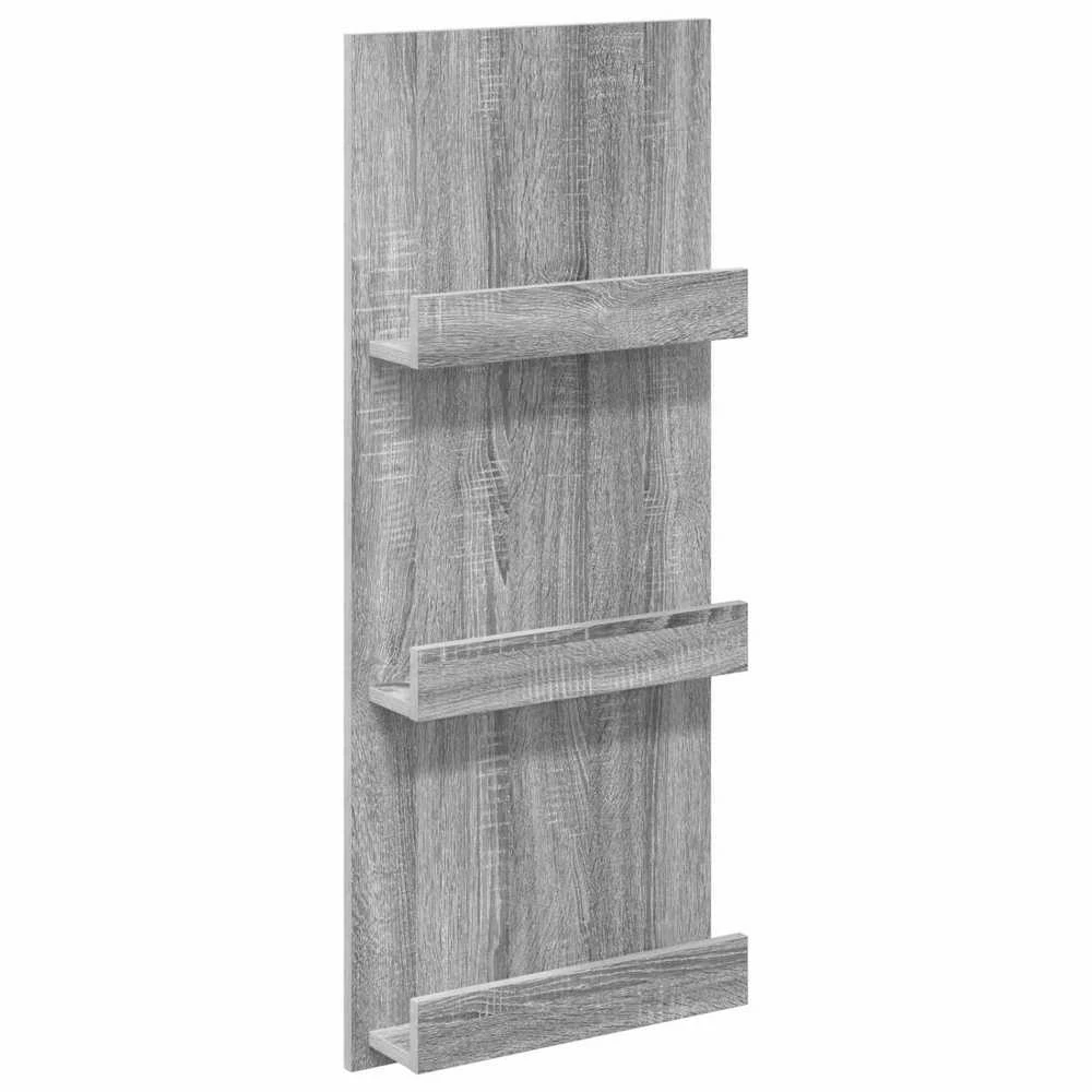 Žurnalų stovas Pilkas Sonoma 43 x 11 x 102 cm Apdirbta mediena