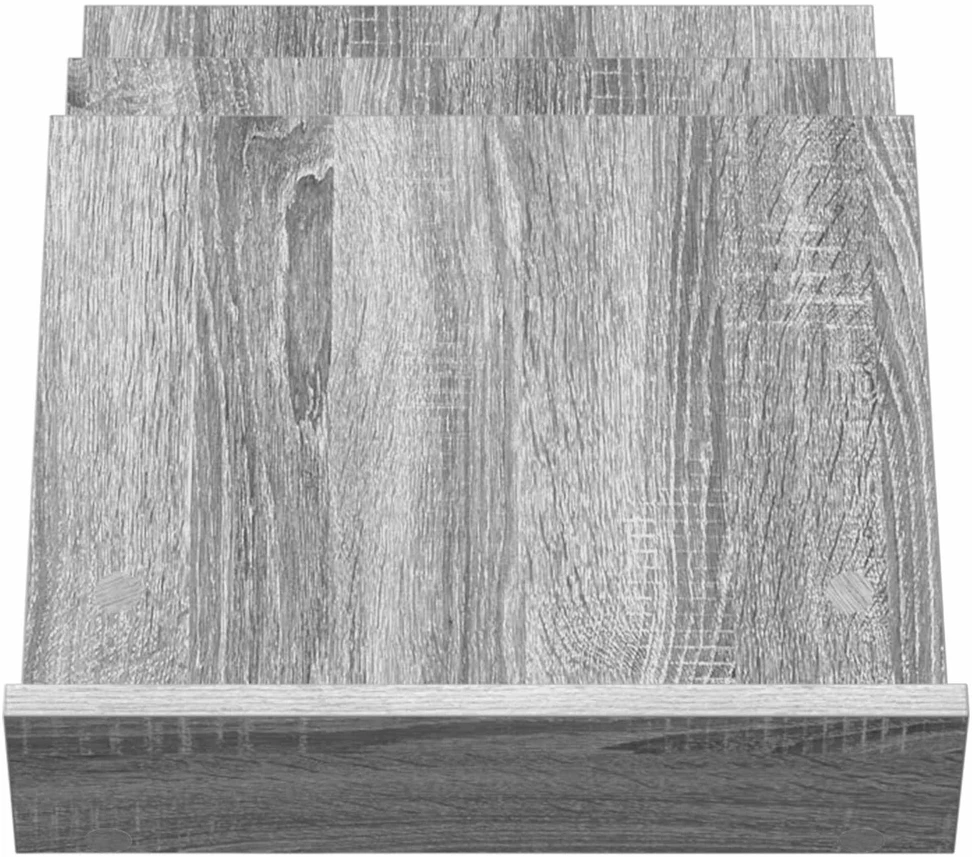Žurnalų stovas Pilkas Sonoma 53 x 40 x 28,5 cm Apdirbta mediena