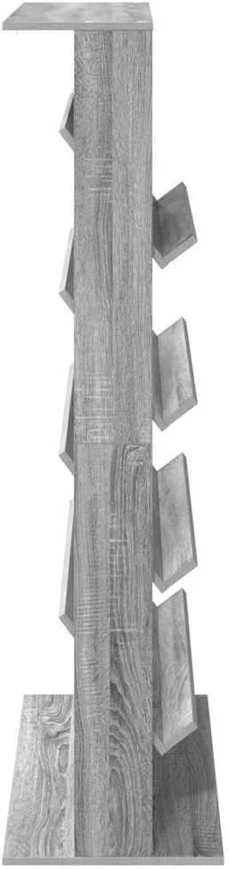 Žurnalų stovas Pilkas Sonoma 70 x 41 x 156 cm Apdirbta mediena
