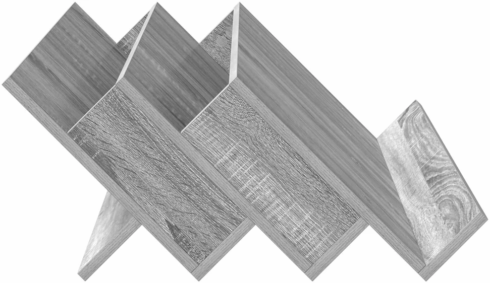 Žurnalų stovas Pilkas Sonoma 90 x 53 x 28,5 cm Apdirbta mediena