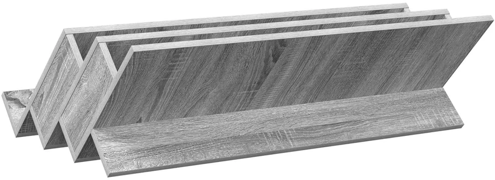 Žurnalų stovas Pilkas Sonoma 90 x 53 x 28,5 cm Apdirbta mediena