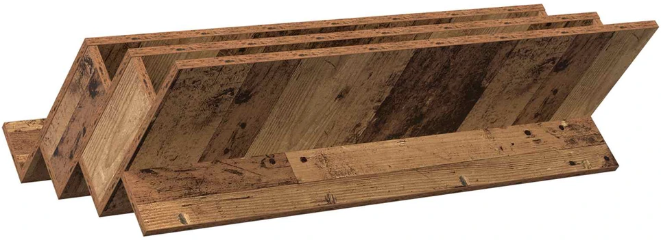 Žurnalų stovas Senas medis 90 x 53 x 28,5 cm Apdirbta mediena
