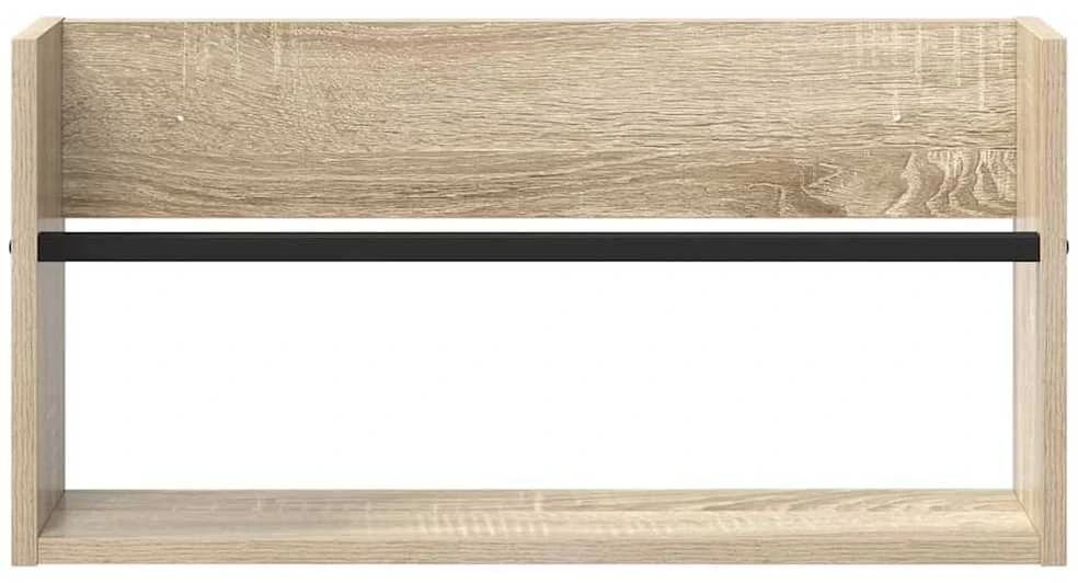 Žurnalų stovas Sonoma ąžuolas 60 x 12 x 30 cm Apdirbta mediena