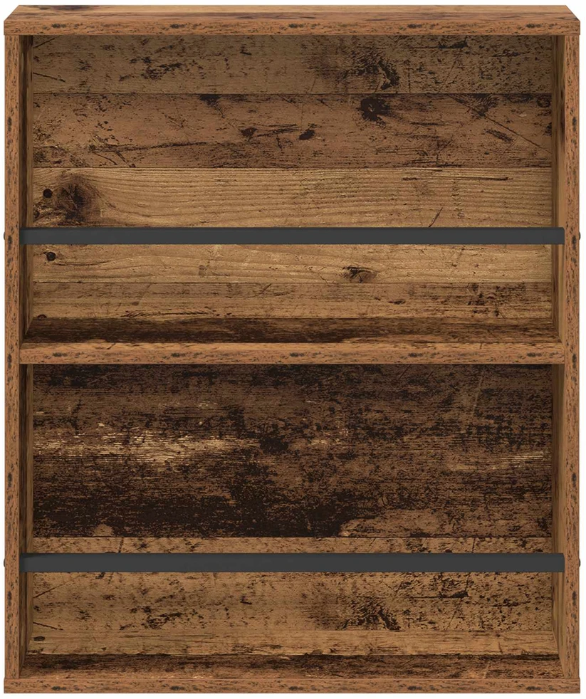 Žurnalų stovas su lentyna 2 vnt. Senas medis 60 x 12 x 70 cm