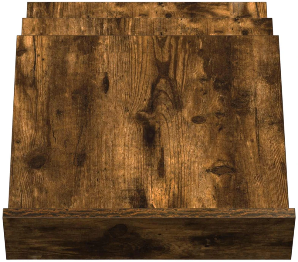 Žurnalų stovas su lentyna Rūkyta ąžuolas 53 x 40 x 28,5 cm
