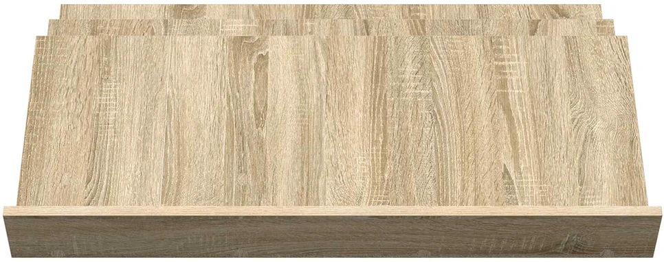 Žurnalų stovas su lentyna Sonoma ąžuolas 90 x 53 x 28,5 cm