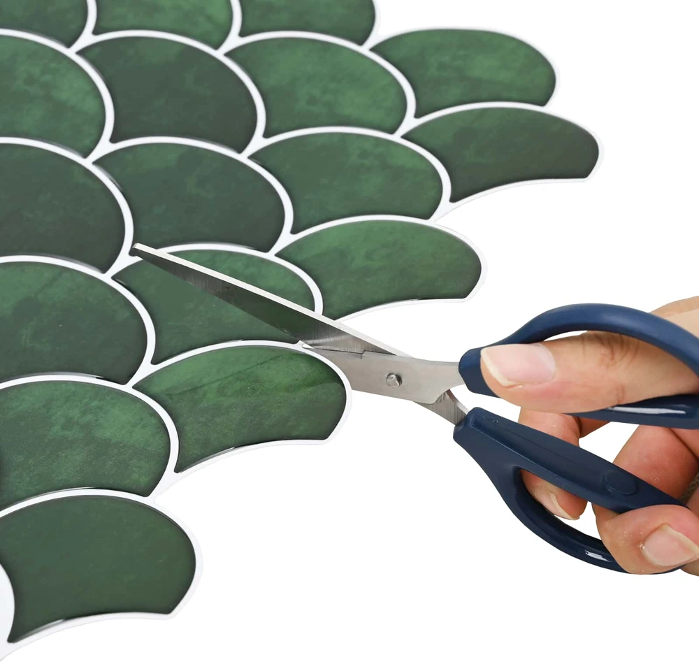 Žuvies žvynų plytelė 50 vnt. Tamsiai žalia 30 x 30 cm
