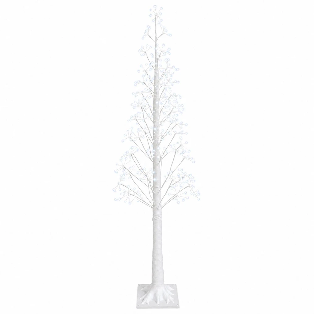 Žvaigždinė Kalėdų eglutė Balta 17 x 17 x 180 cm Plastmasė