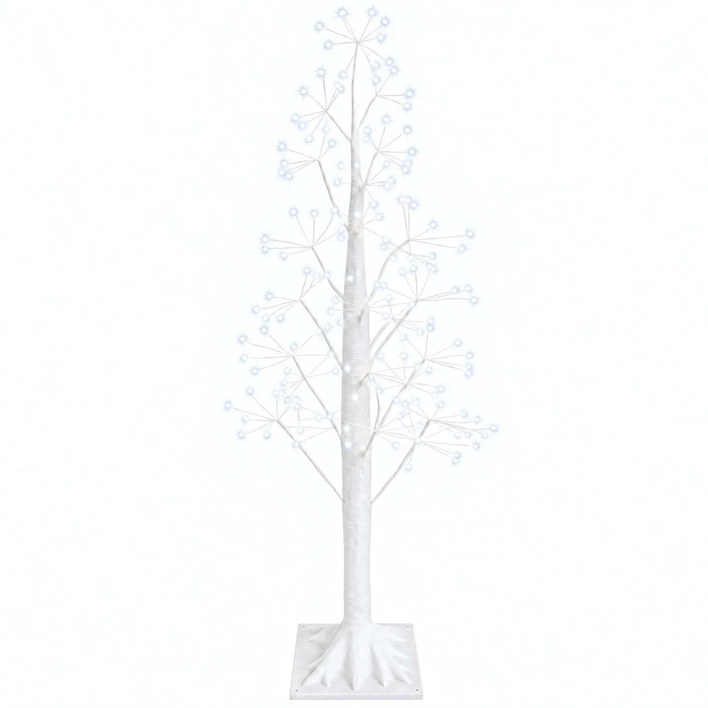 Žvaigždinė Kalėdų eglutė Balta 17 x 17 x 120 cm Plastmasė