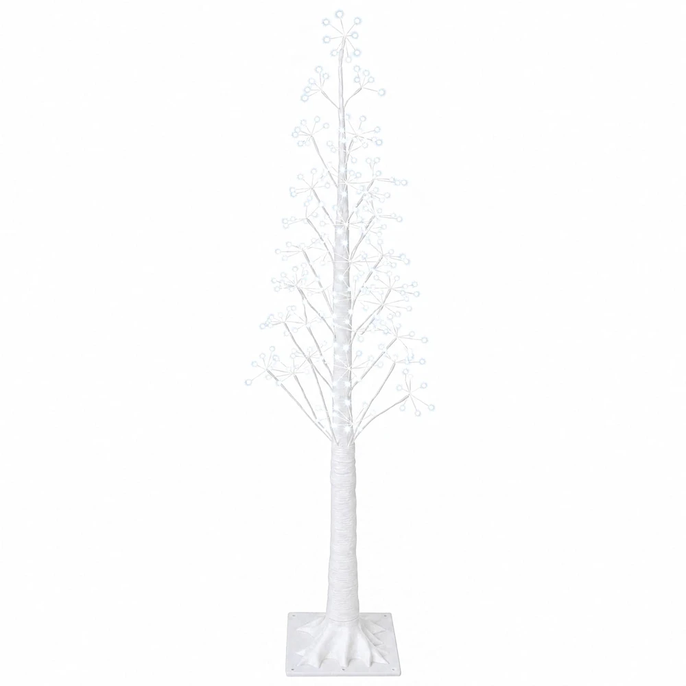 Žvaigždinė Kalėdų eglutė Balta 17 x 17 x 150 cm Plastmasė