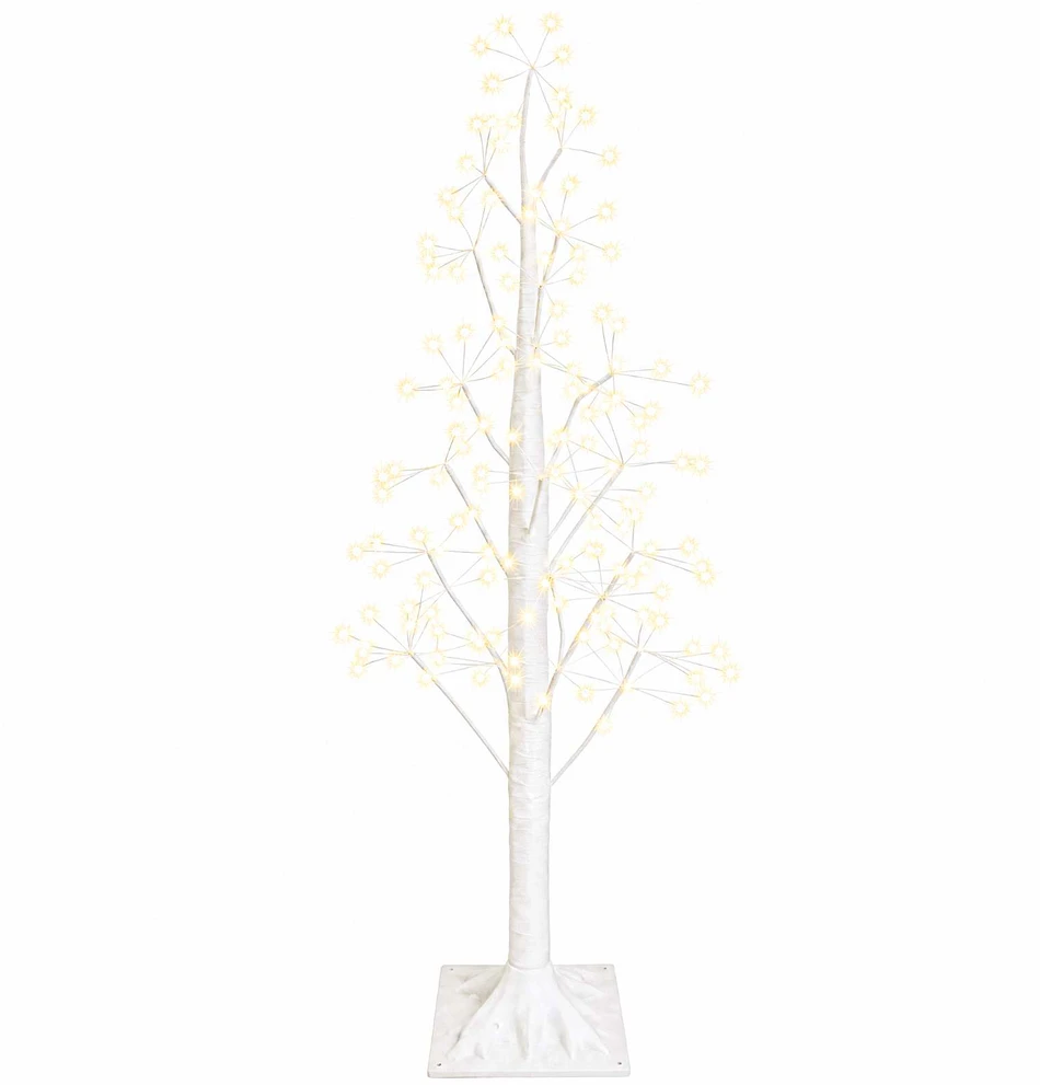Žvaigždinė Kalėdų eglutė Balta 17 x 17 x 120 cm Plastmasė