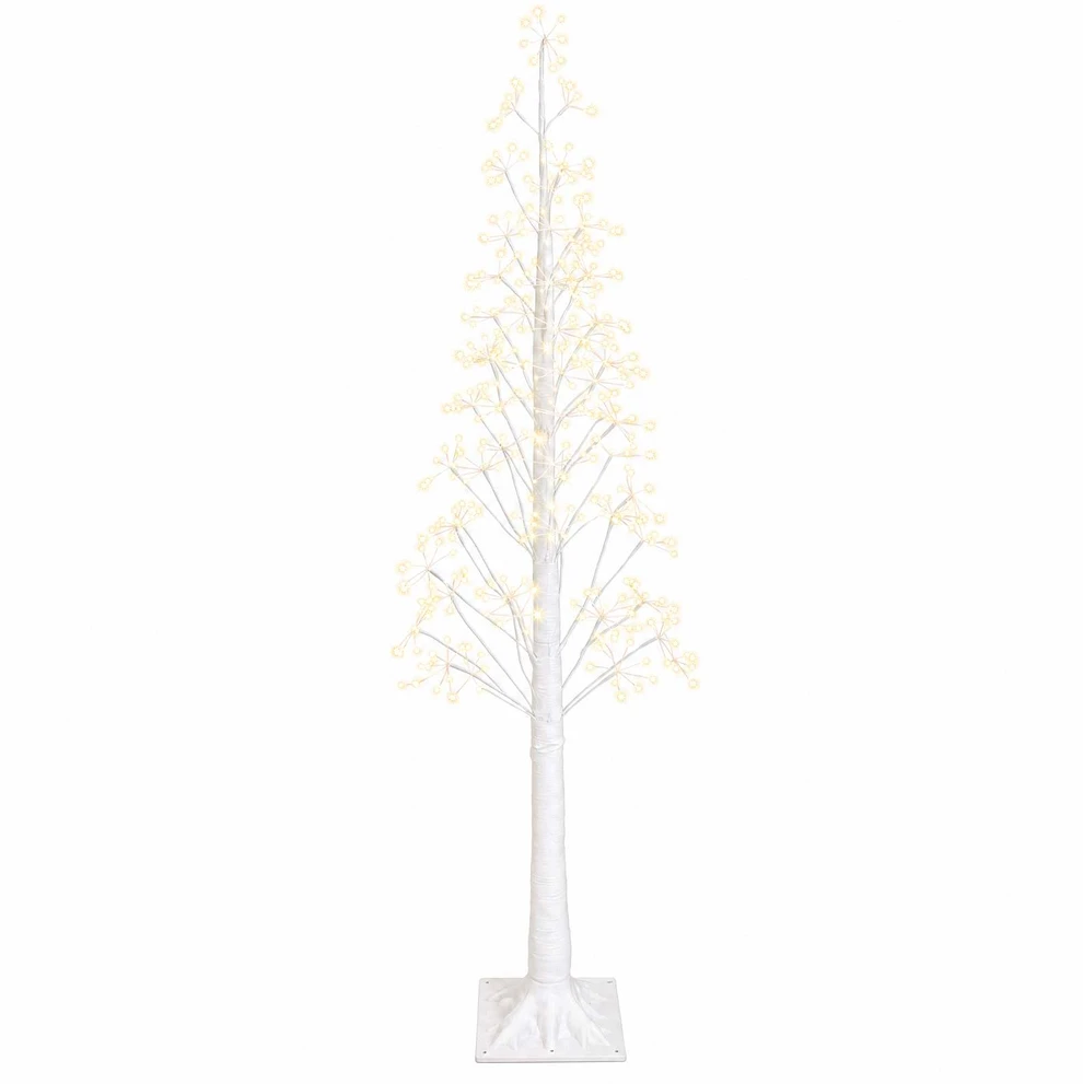 Žvaigždinė Kalėdų eglutė Balta 180 cm Plastmasė 432 LED