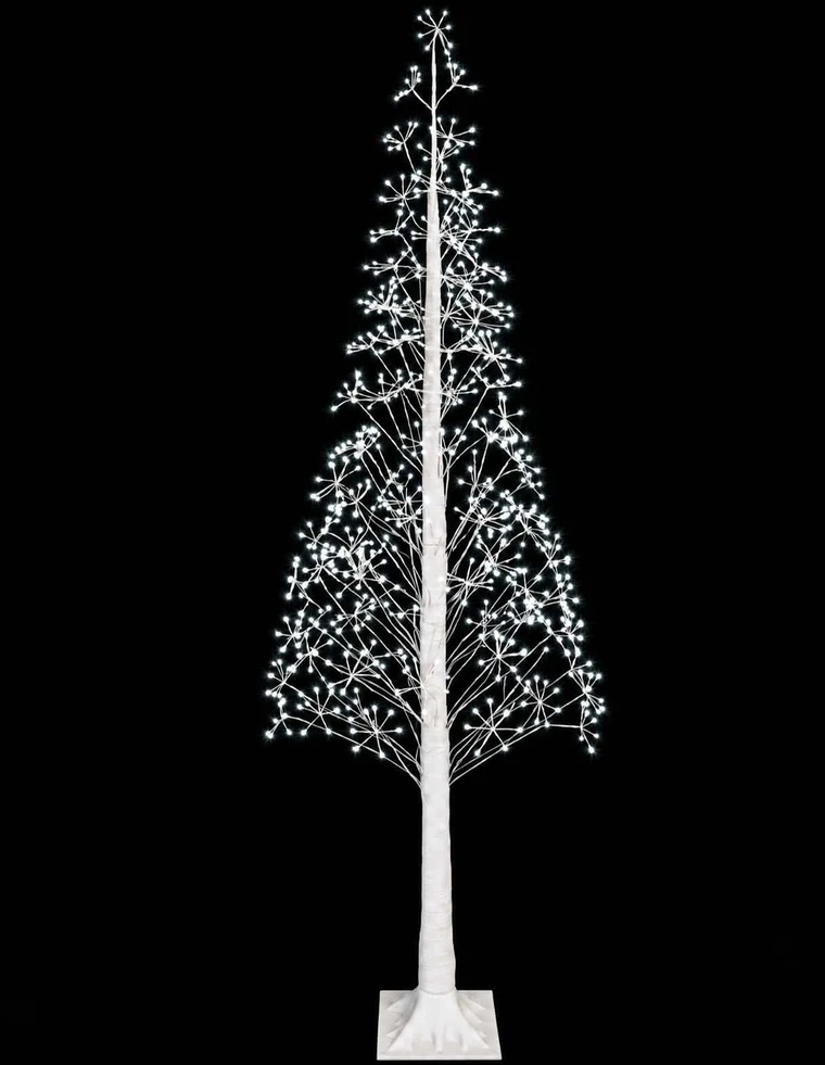 Žvaigždinė Kalėdų eglutė Balta 25 x 25 x 240 cm Plastmasė