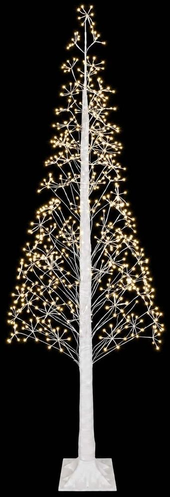 Žvaigždinė Kalėdų eglutė Balta 25 x 25 x 240 cm Plastmasė