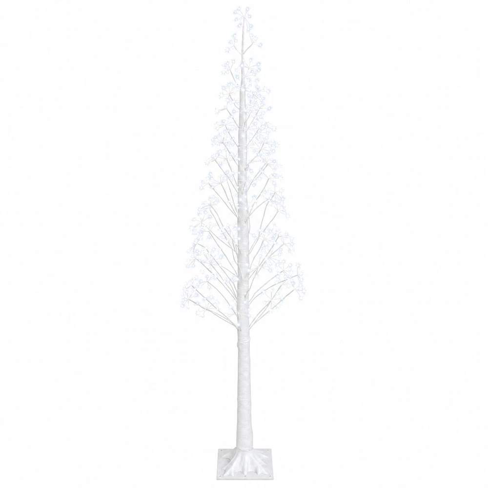 Žvaigždinė Kalėdų eglutė Balta 25 x 25 x 210 cm Plastmasė