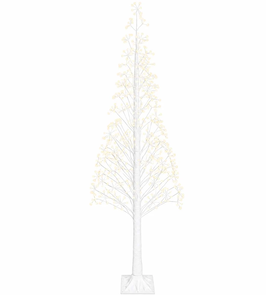 Žvaigždinė Kalėdų eglutė Balta 25 x 25 x 240 cm Plastmasė