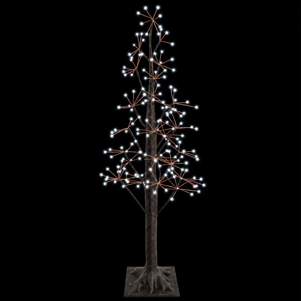 Žvaigždinė Kalėdų eglutė Ruda 120 cm Plastmasė 240 LED