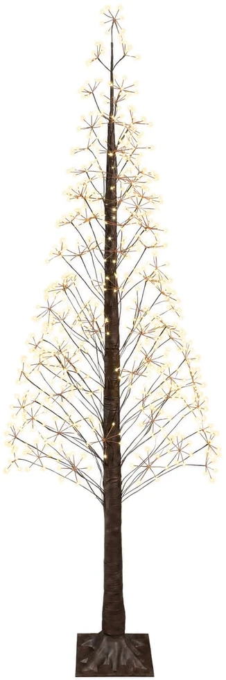 Žvaigždinė Kalėdų eglutė Ruda 240 cm Plastmasė 688 LED