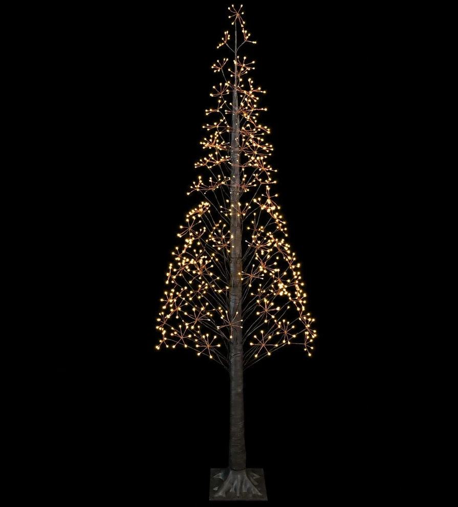 Žvaigždinė Kalėdų eglutė Ruda 240 cm Plastmasė 688 LED
