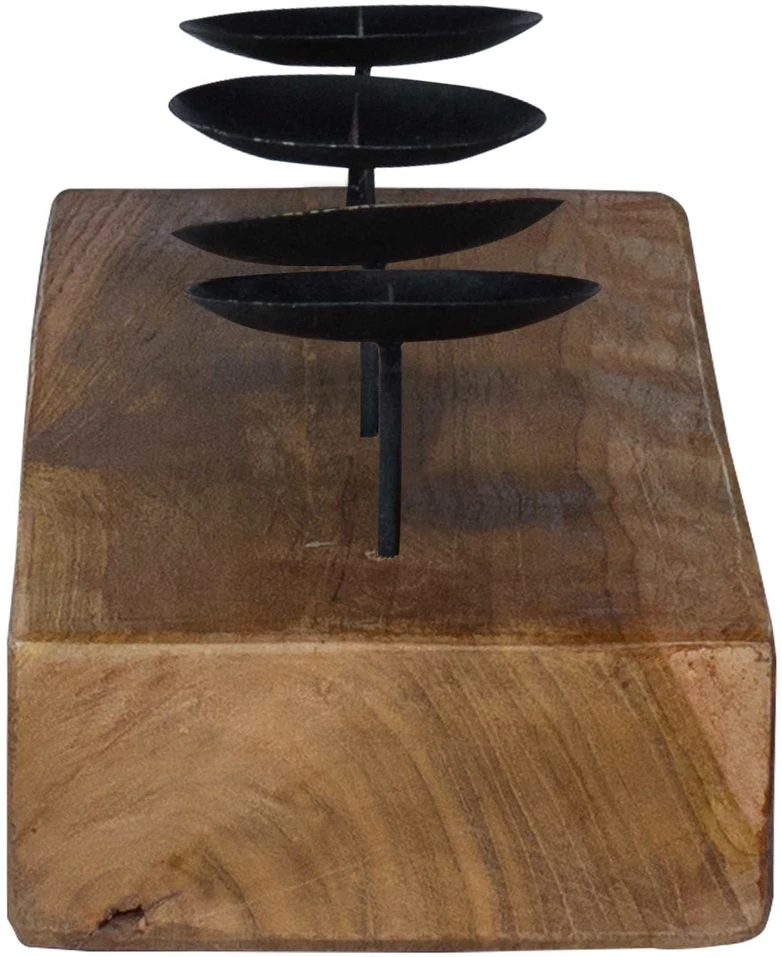 Žvakidė Natūrali 50 x 15 x 10 cm Tikmedžio medienos masyvas