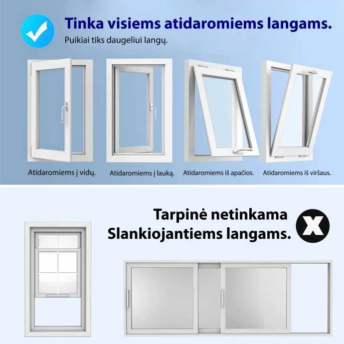 Kondicionierius Lango tarpinė Adolus (400 cm) mobiliam oro kondicionieriui