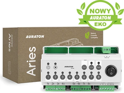 AURATON Aries (Auraton RTH 8D PRO) belaidė 8 zonų centralė grindų šildymo pavaroms valdyti