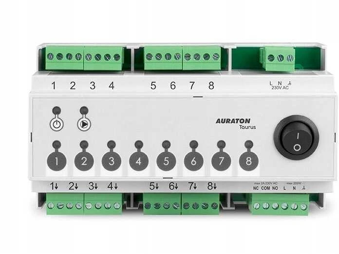 AURATON Taurus (Auraton 8D PRO) laidinė 8 zonų centralė grindų šildymo pavaroms valdyti