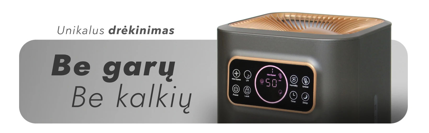Oro drėkintuvas Adolus Helix + Papildomas filtras aprašymas - Prekės nuotrauka