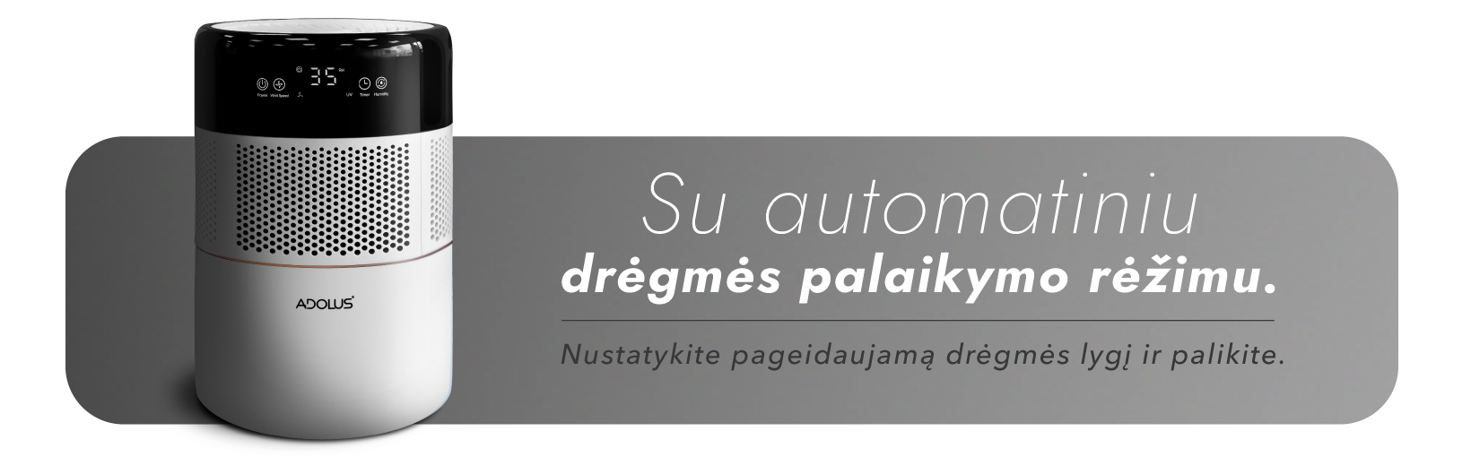Oro drėkintuvas Adolus NEXUS + Papildomas filtras aprašymas - Prekės nuotrauka