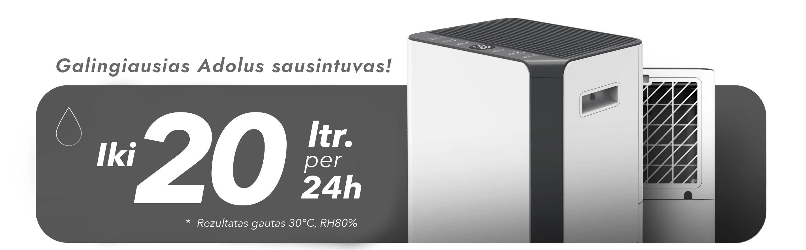 Oro sausintuvas Adolus EVO (2 vnt.) aprašymas - Prekės nuotrauka