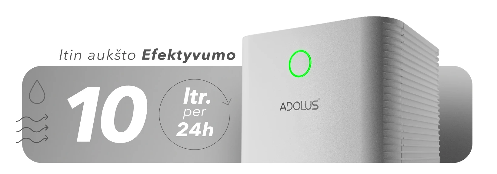 Oro sausintuvas Adolus ONE (2vnt.) aprašymas - Prekės nuotrauka