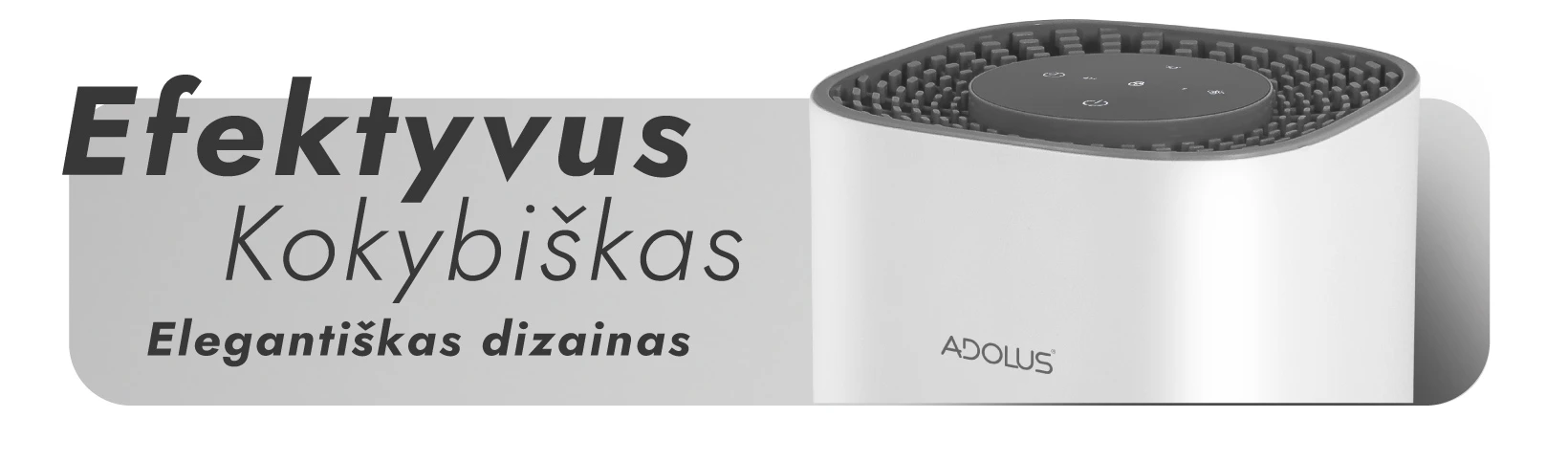 Oro valytuvas Adolus PURE + Papildomas filtras aprašymas - Prekės nuotrauka