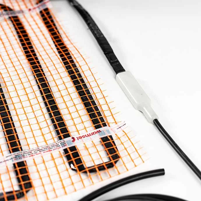 Elektrinis šildomų grindų kilimėlis - tinklelis Warmset Juodas 150 W (150-1)