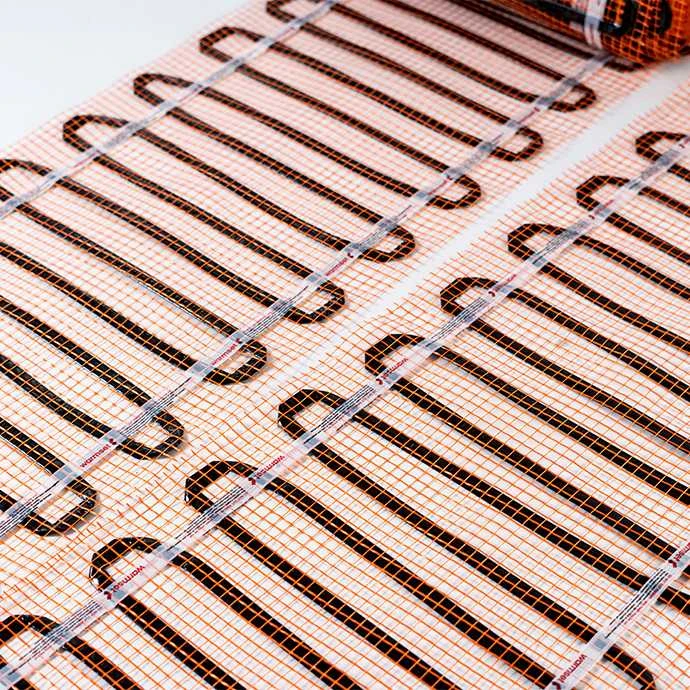 Elektrinis šildomų grindų kilimėlis - tinklelis Warmset Juodas 150 W 24 V (150-2-24)
