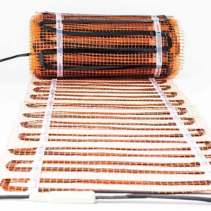 Elektrinis šildomų grindų kilimėlis - tinklelis Warmset Juodas 150 W 24 V (150-2-24)