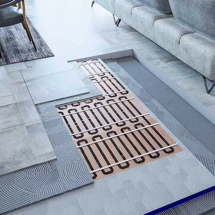 Elektrinis šildomų grindų kilimėlis - tinklelis Warmset Juodas 150 W (150-1)