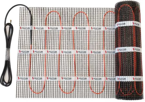 Elektrinis šildomų grindų kilimėlis - tinklelis Heatum 150 W/m² (150-1.5)