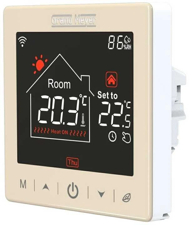 Grand Meyer® SN15 Programuojamas termostatas su WIFI, laidinis, savaitinis, potinkinis, 230V, 16A