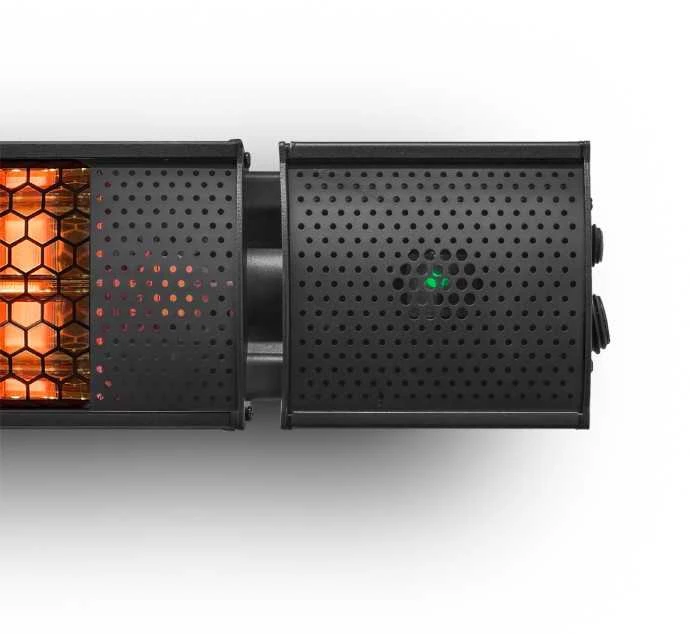 Infraraudonųjų spindulių šildytuvas Heatum H2000R URBAN Juodas